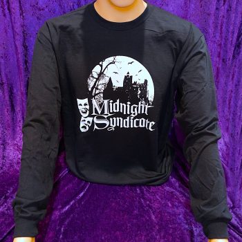 Midnight Syndicate black long-sleeved shirt with classic logo