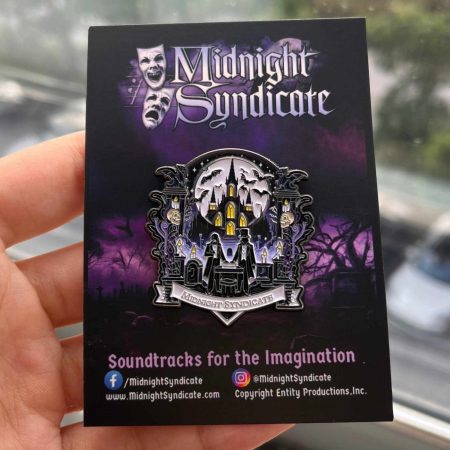 Midnight Syndicate Legacy of Shadows pin with backer card